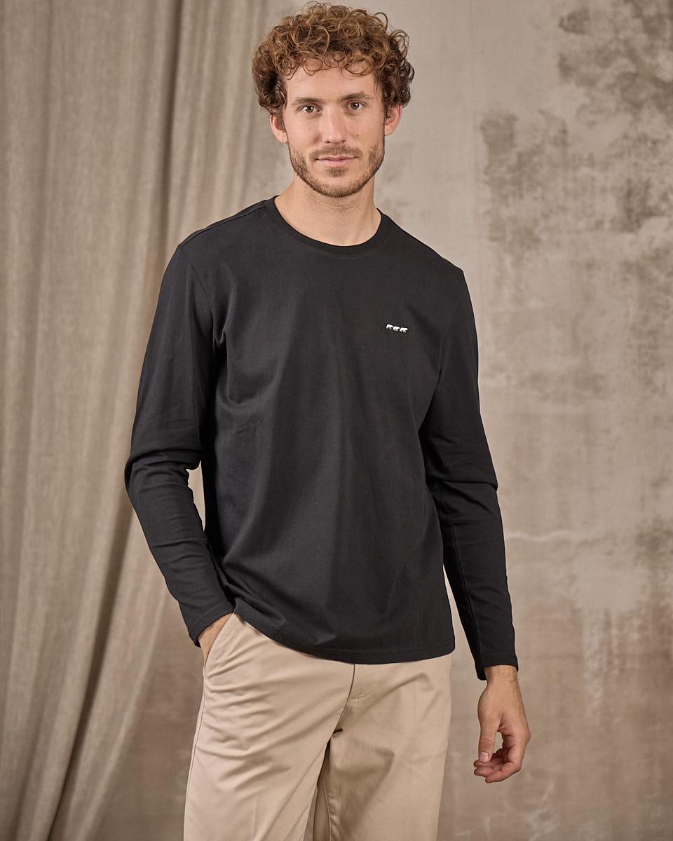 T-shirt manches longues noir