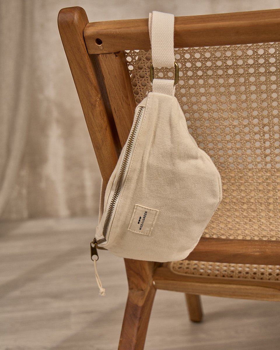 Sac banane beige beige