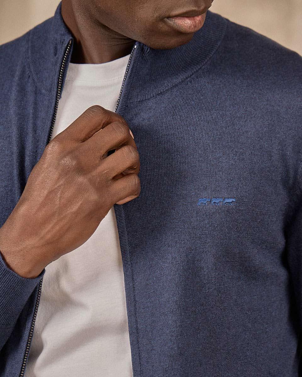 Cardigan Edison bleu