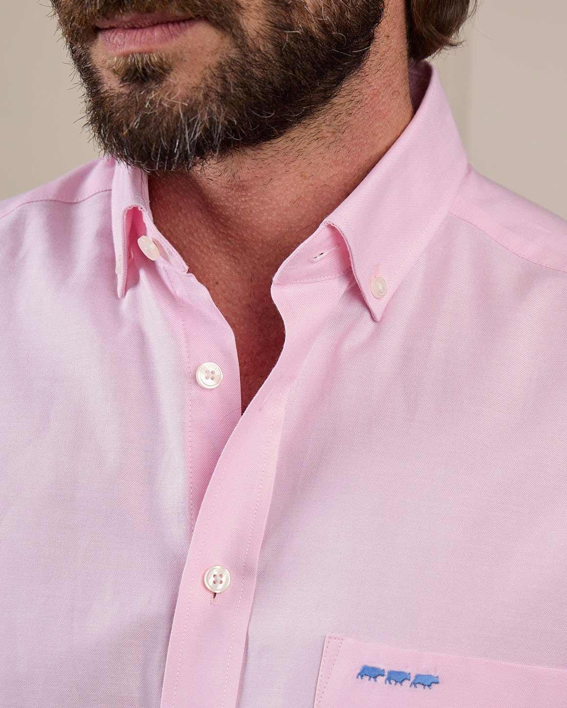 Chemise oxford rose