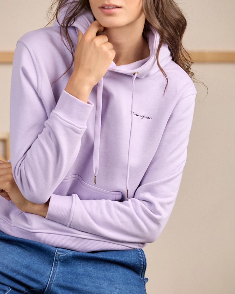 Hoodie uni violet