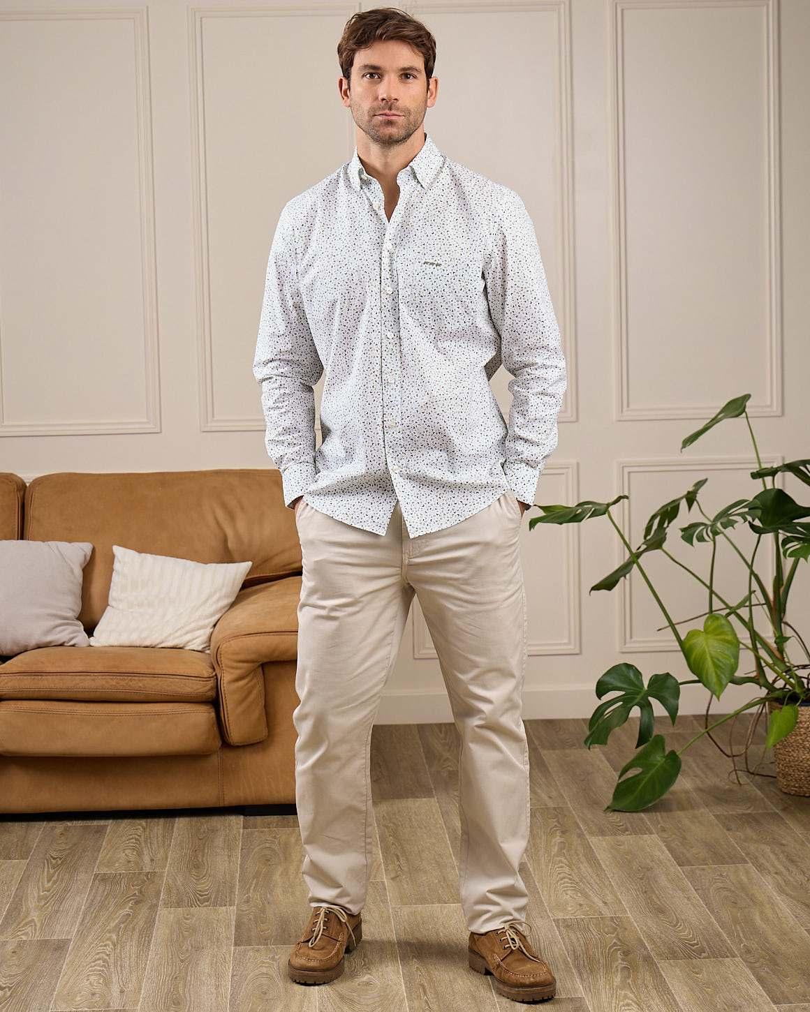 Chemise Easy Care George vert