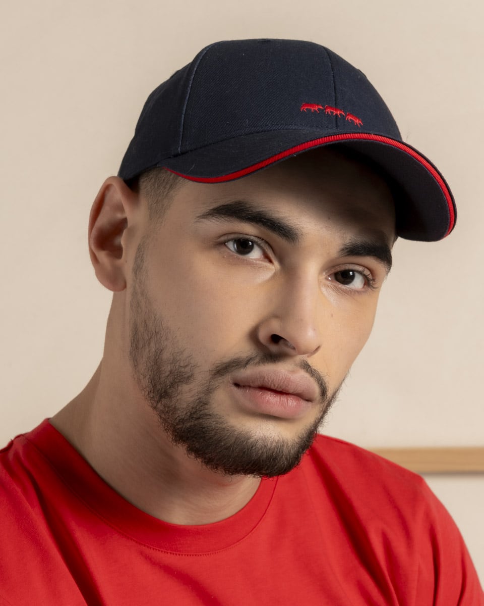 Casquette baseball unie en coton