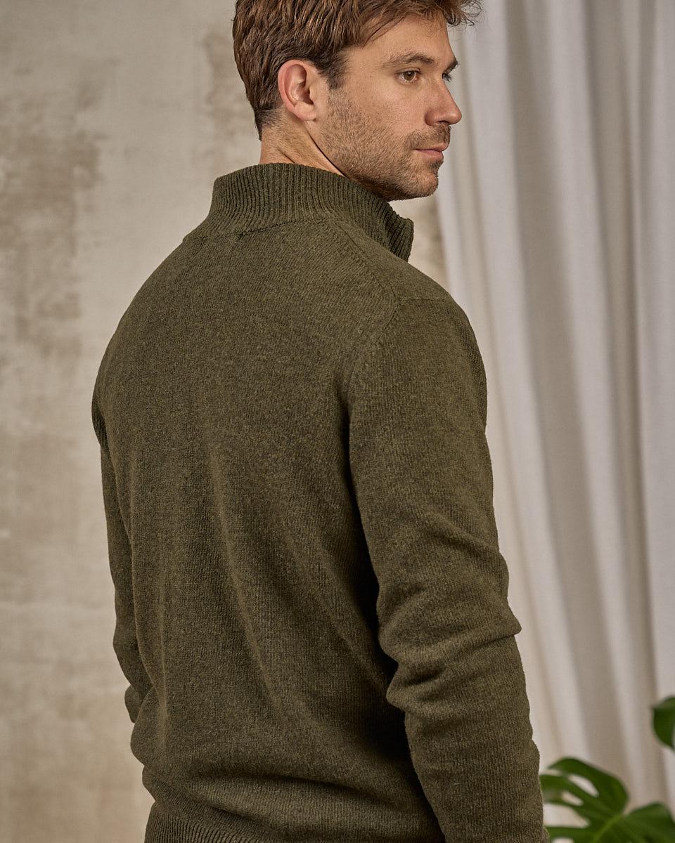Pull col camionneur vert