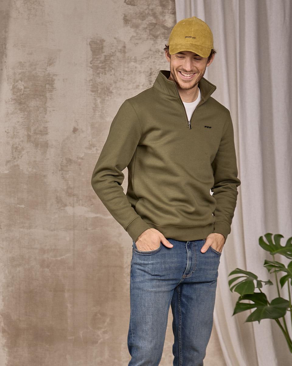 Sweat camionneur Ellian vert