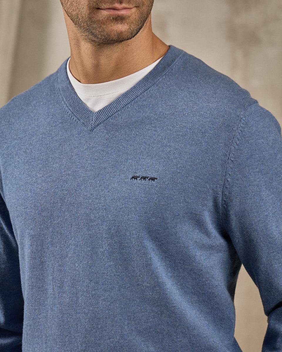 Pull Émilio bleu