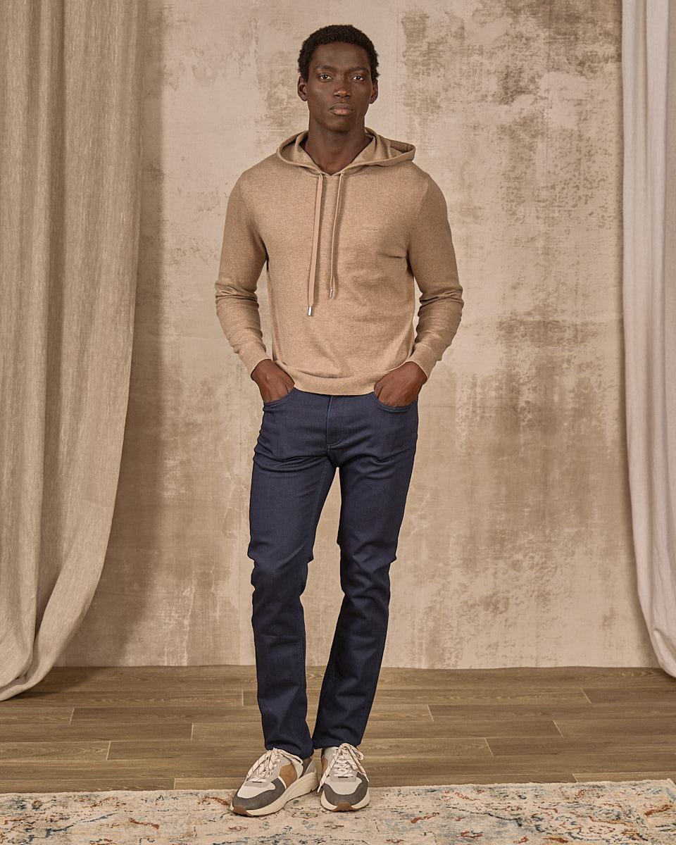 Pull à capuche Edmond beige