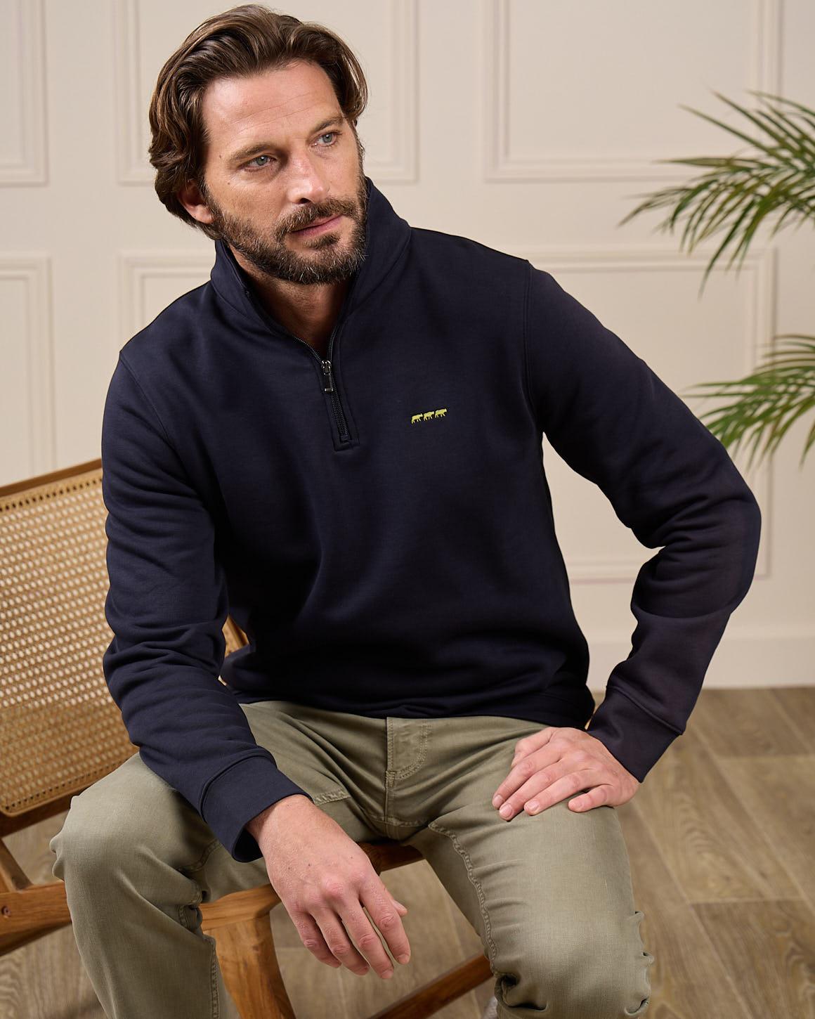 Sweat camionneur Ellian bleu