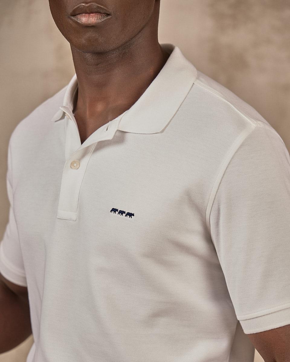 Polo Collin blanc