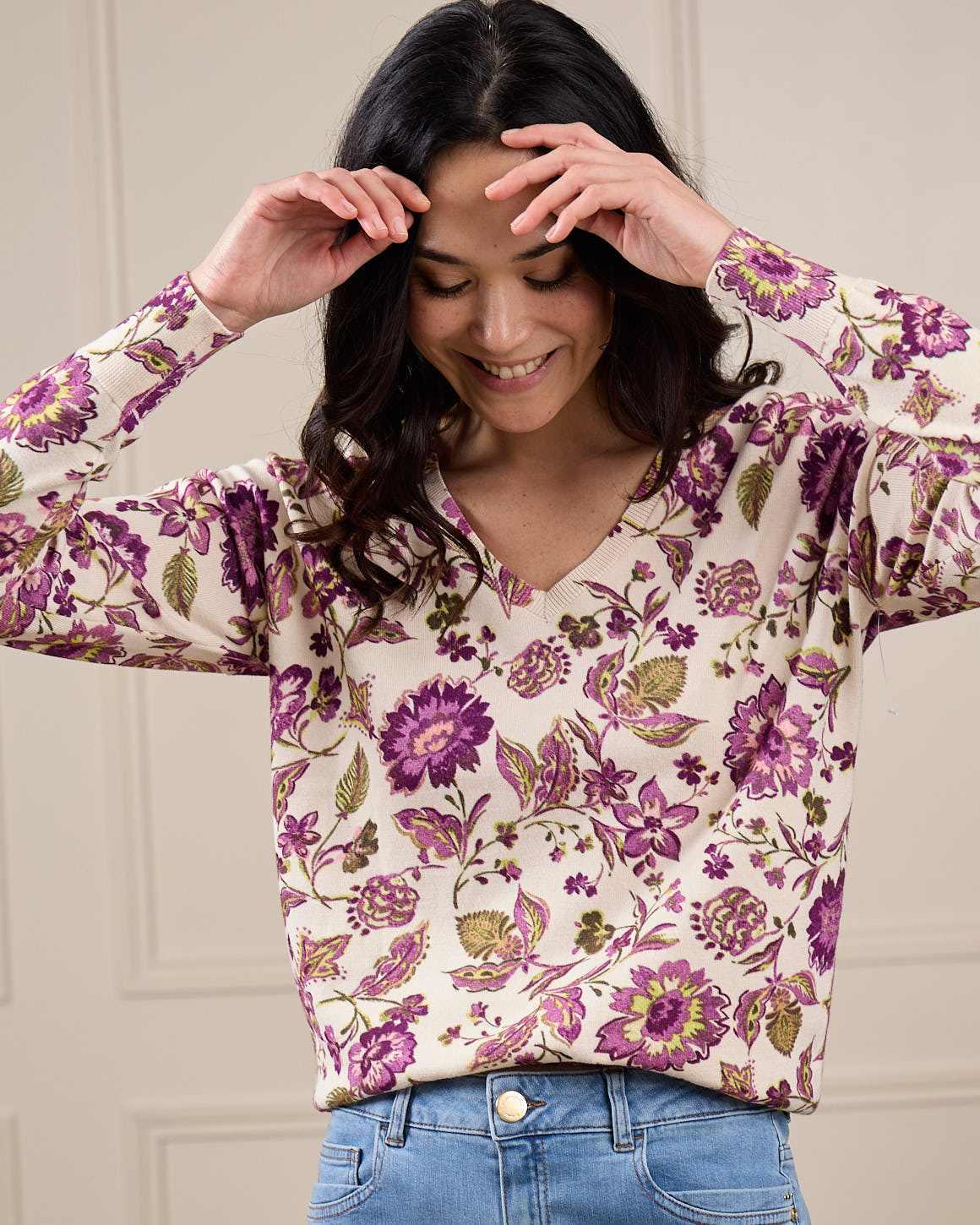 Pull Déborah violet