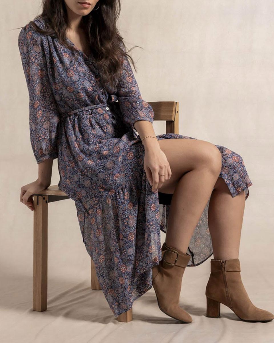 Robe longue fleurie