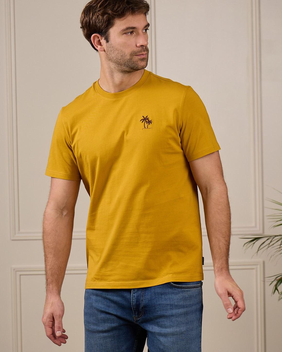 T-shirt brodé 40 ans jaune