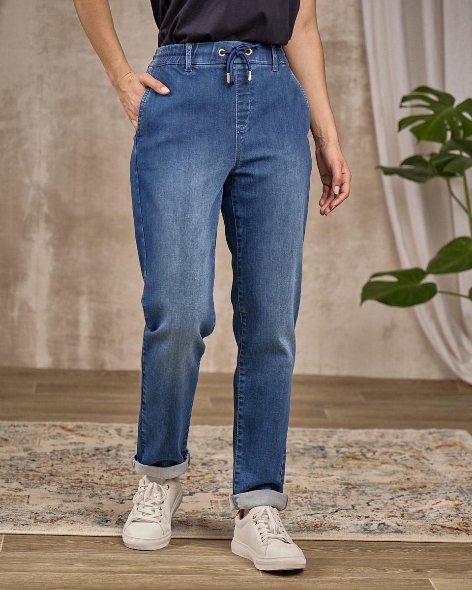Jean coupe loose bleu