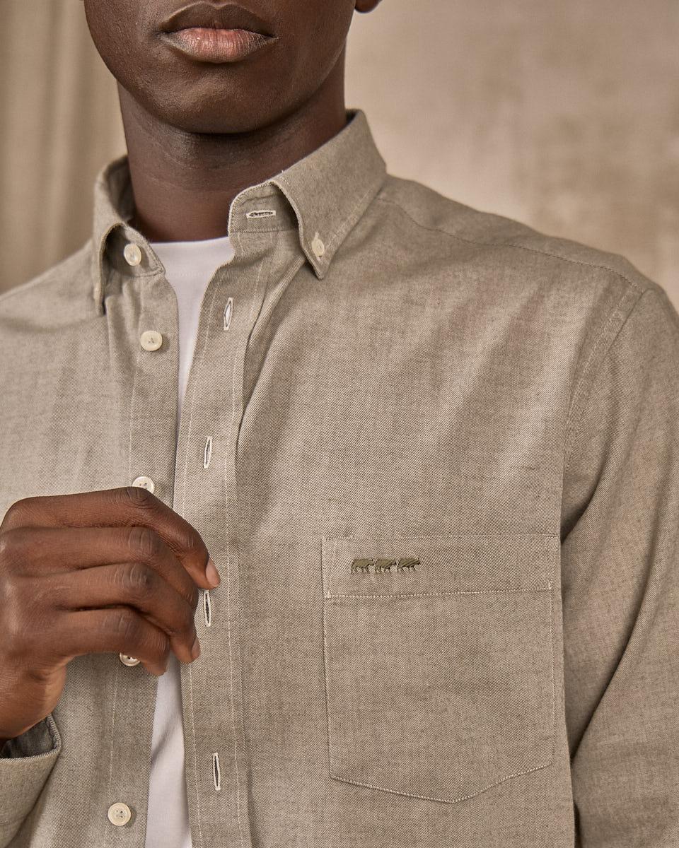 Chemise unie vert