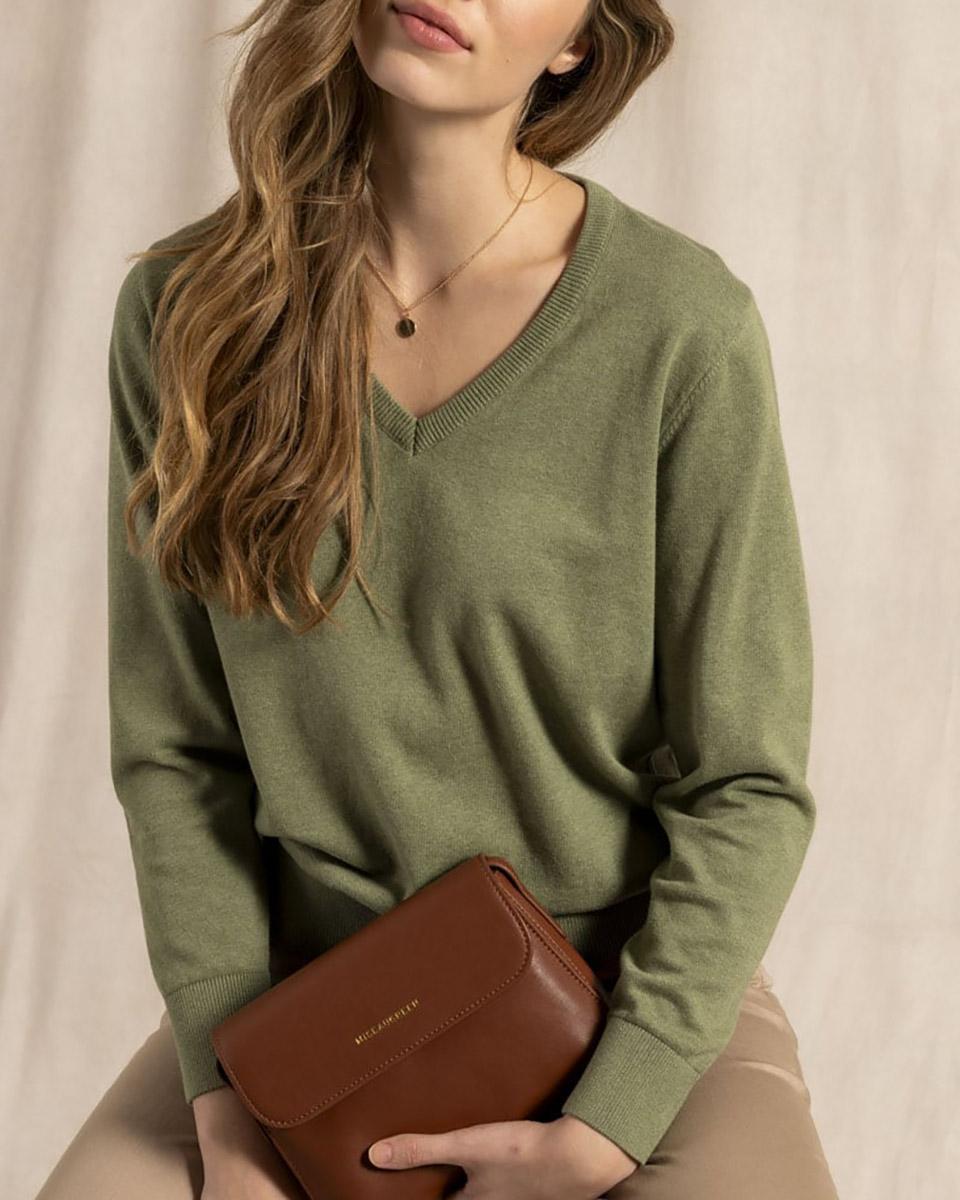 Pull encolure en V
