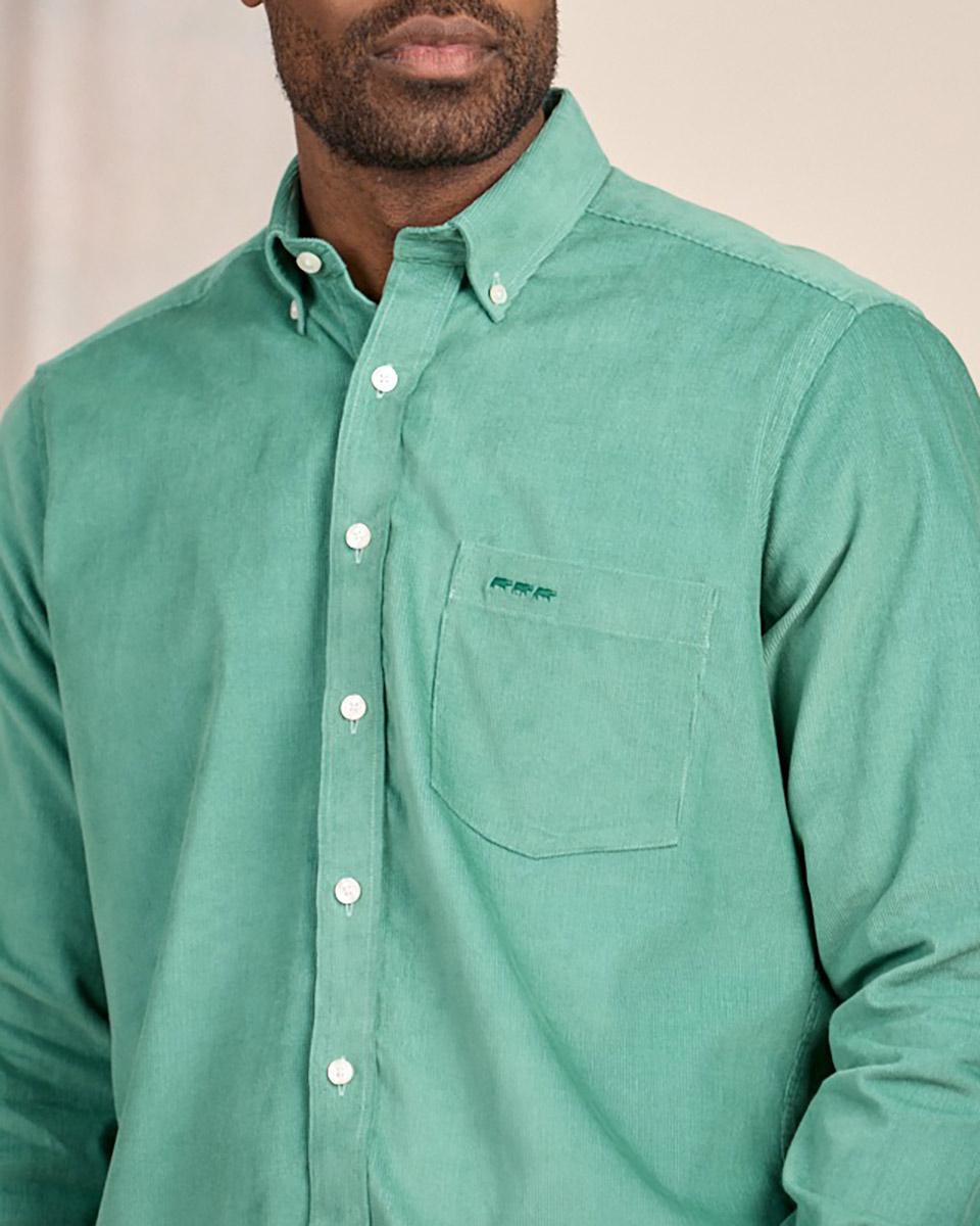 Chemise à carreaux vert