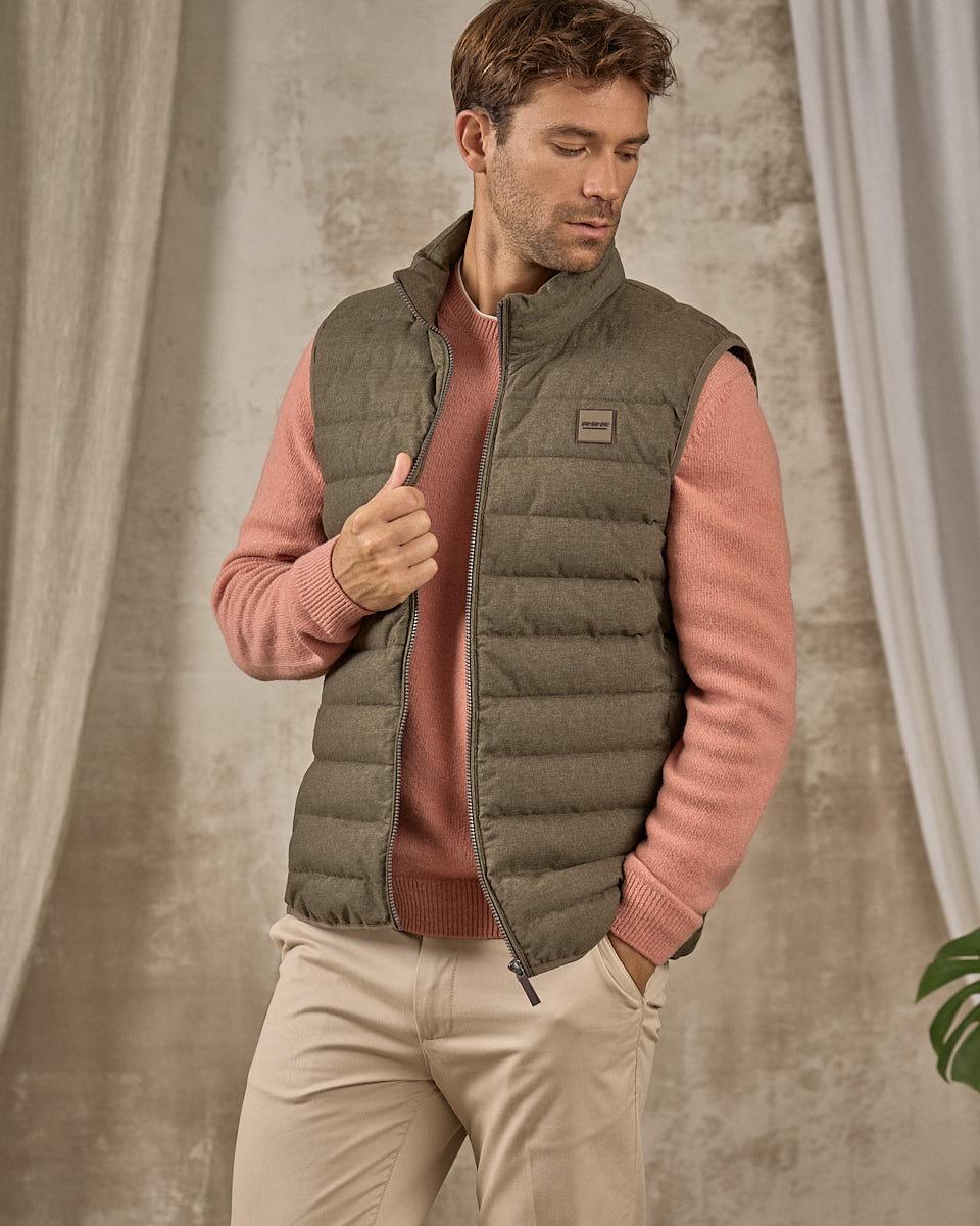 Doudoune sans manches Carter beige