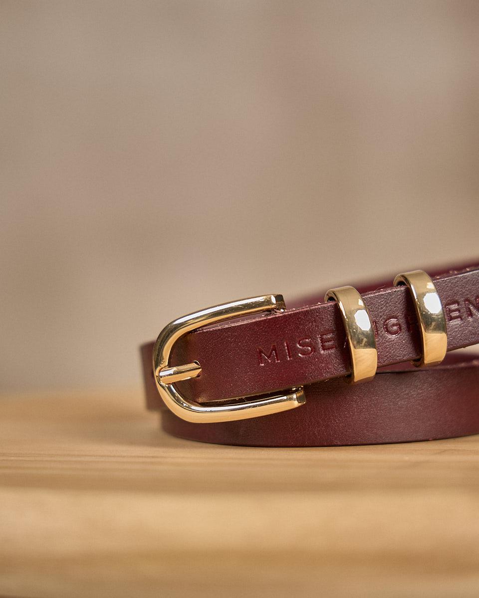 Ceinture fine rouge