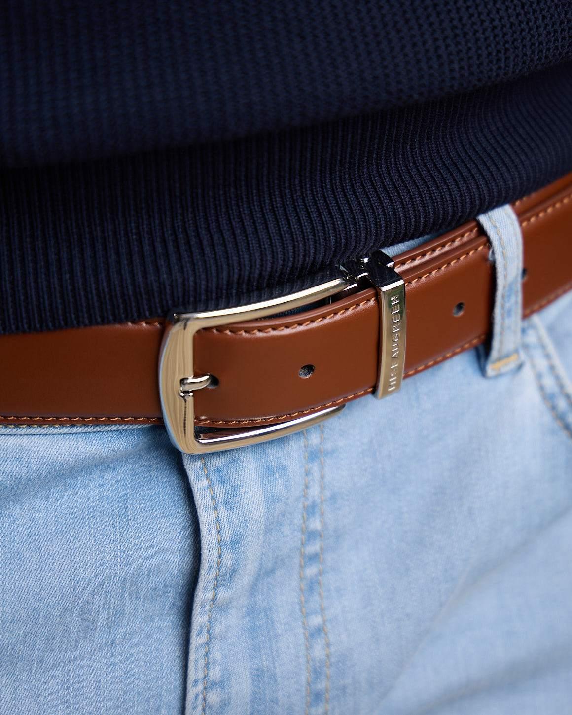 Ceinture cuir Gareld beige