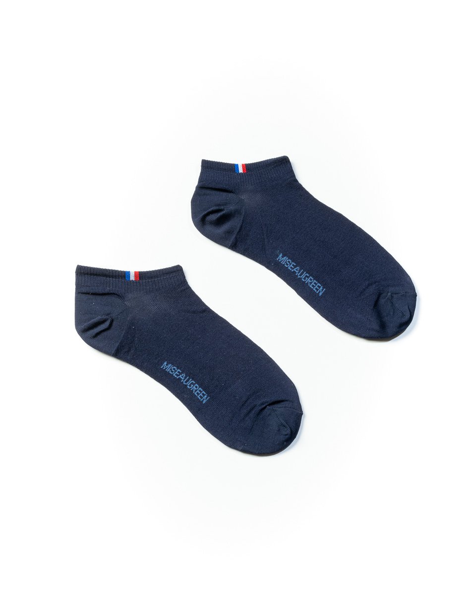 Chaussettes courtes invisibles unies noir