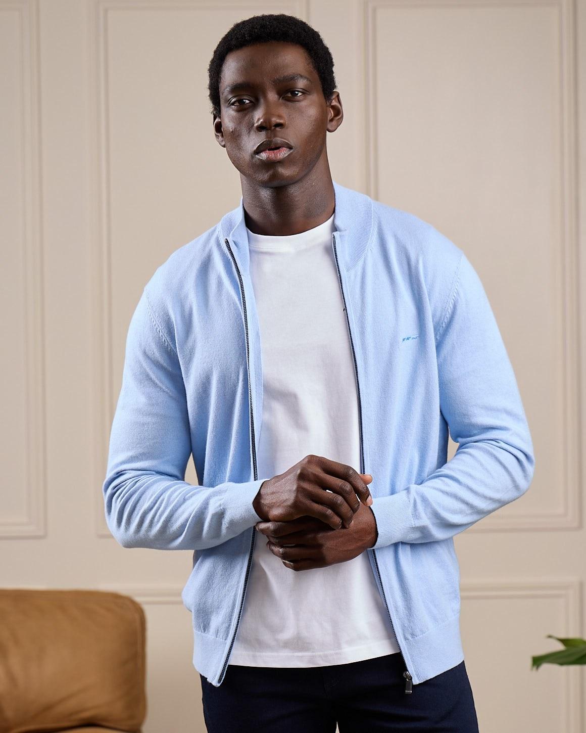 Cardigan Edison bleu