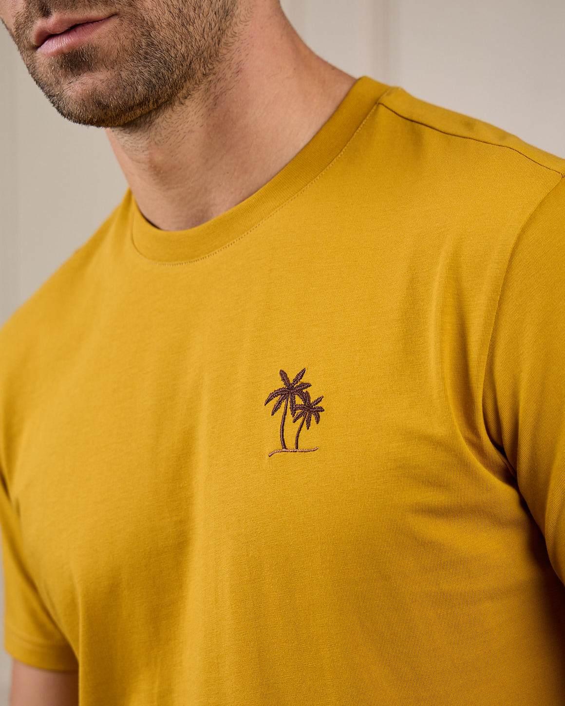 T-shirt brodé 40 ans jaune