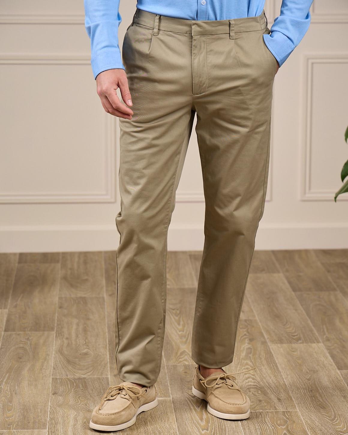 Chino léger Gaston vert