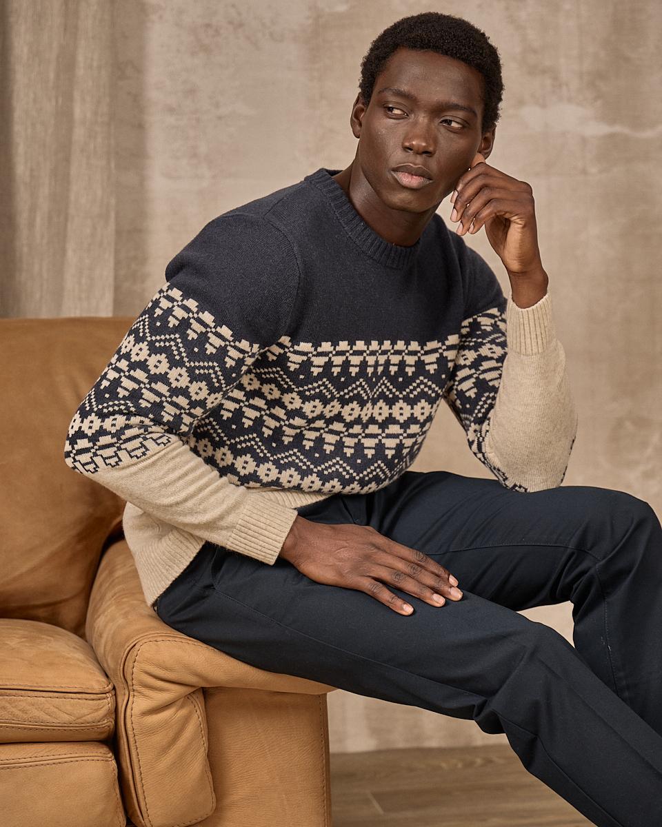 Pull Émile bleu