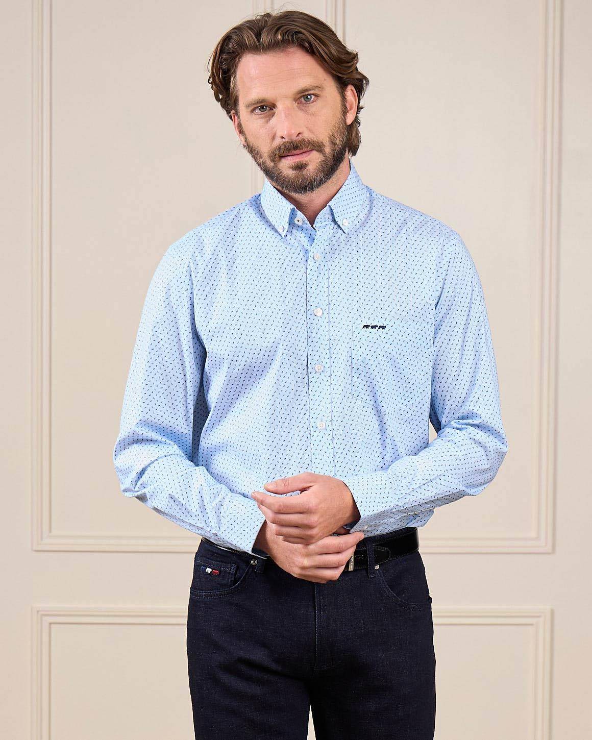 Chemise Easy Care bleu