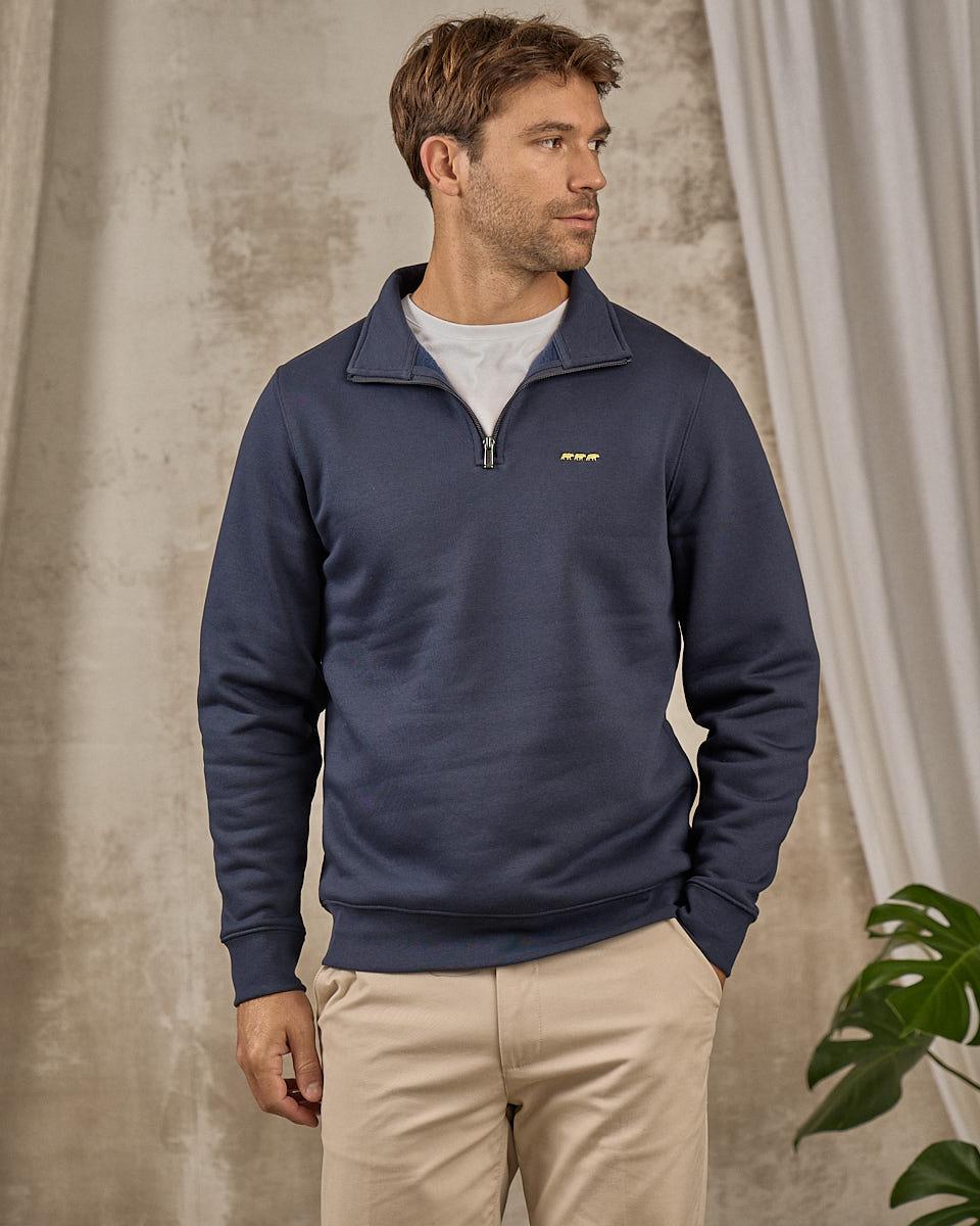 Sweat camionneur Ellian bleu