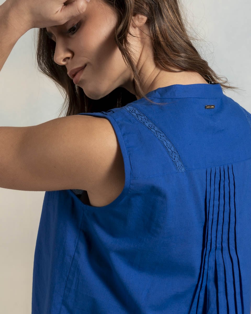 Top détails dentelle