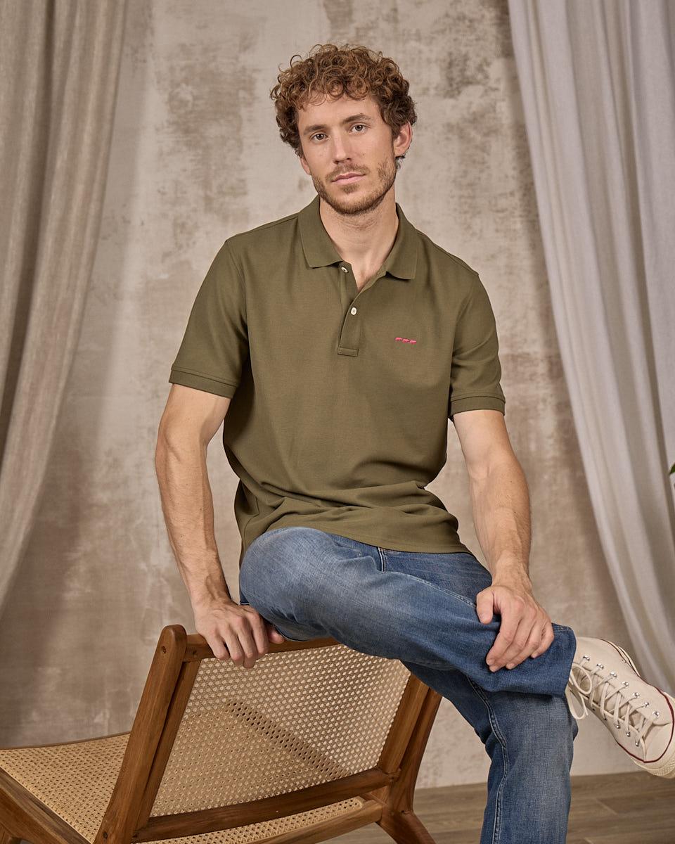 Polo Collin vert