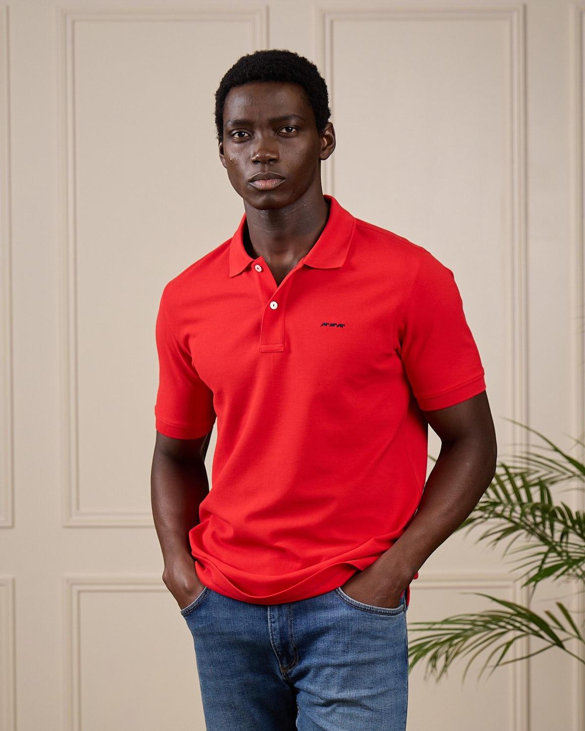 Polo Collin rouge