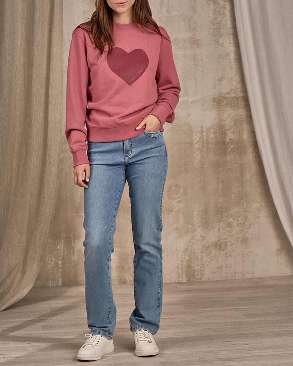 Sweat col rond violet