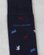 Chaussettes imprimées petites vaches bleu