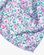 Chèche semis de fleurs en coton rose