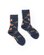 Chaussettes à motifs petits renards bleu