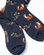 Chaussettes à motifs petits renards bleu