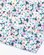 Chèche semis de fleurs en coton blanc