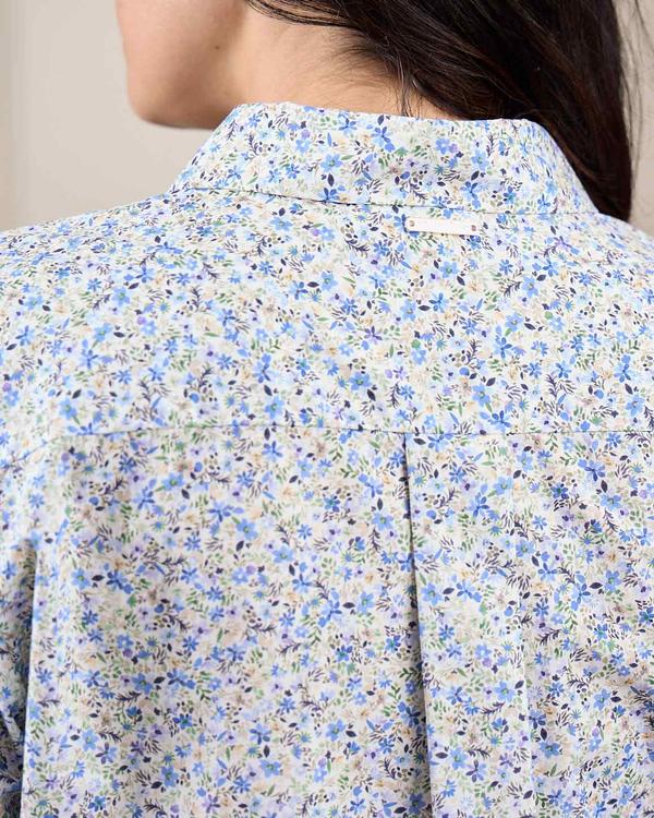 Chemise imprimée Émilia bleu