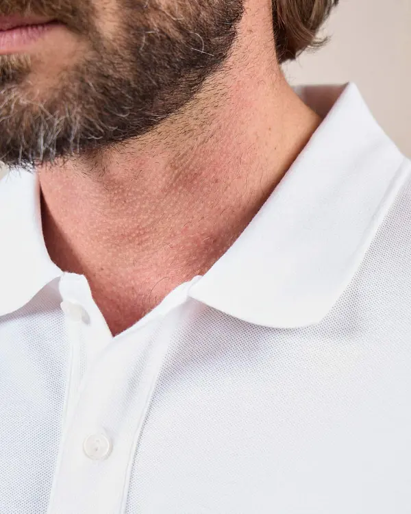 Polo Collin blanc
