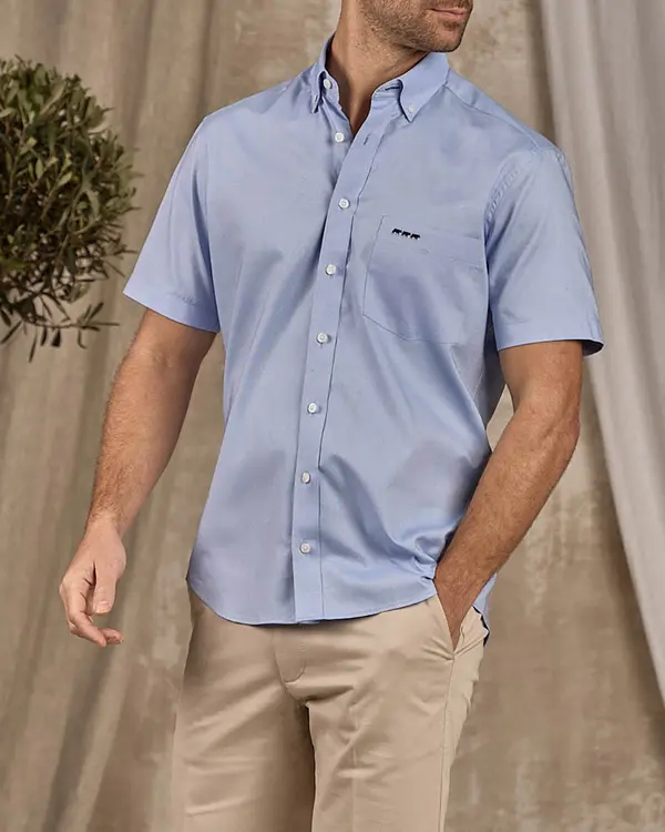 Chemise Denver bleu