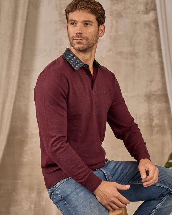 Pull Curtis rouge Pull Curtis rouge