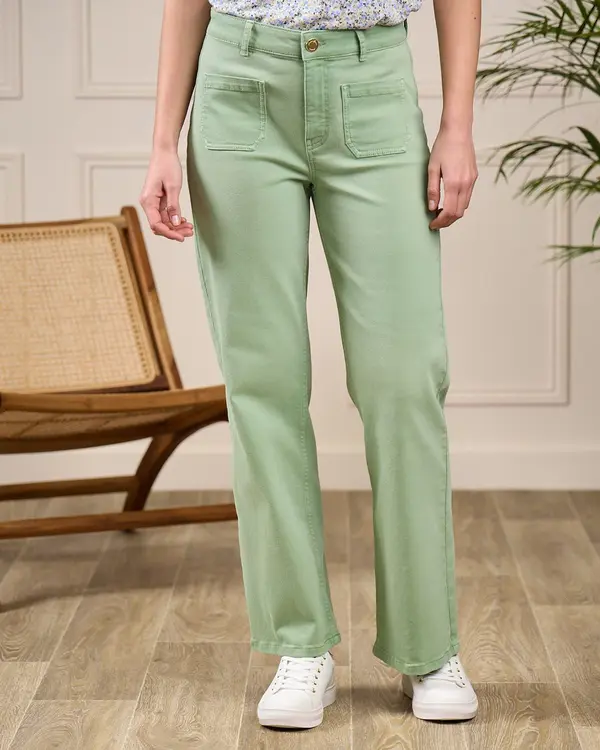 Jean bootcut Georgi vert