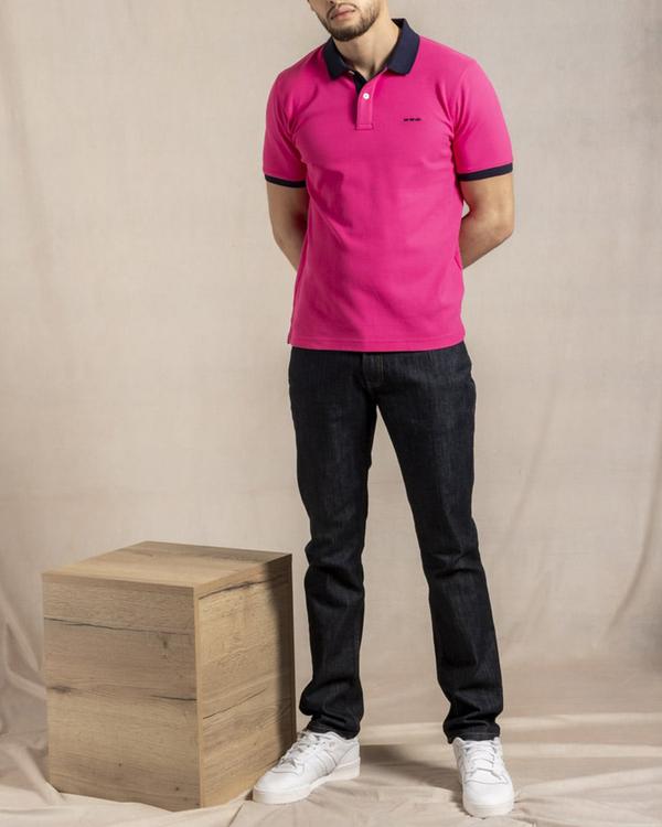 Polo contrasté