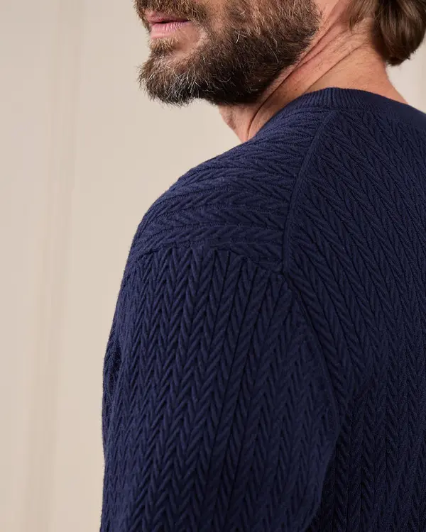 Pull chevrons Galvin bleu