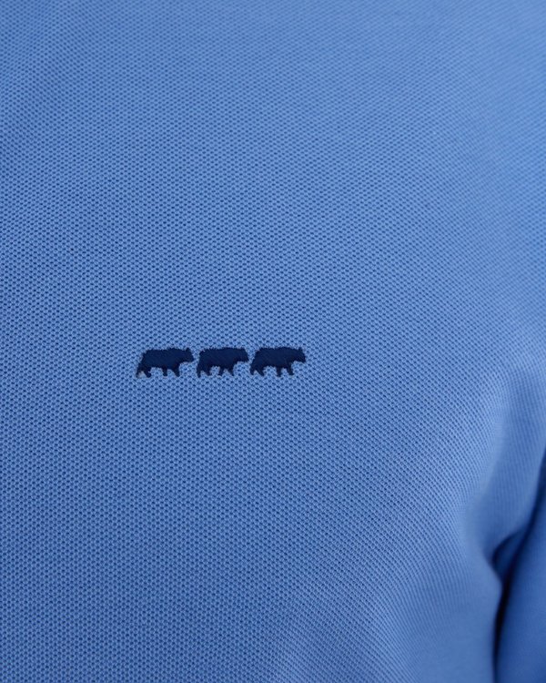 Chemise manches longues cintrée en coton piqué
