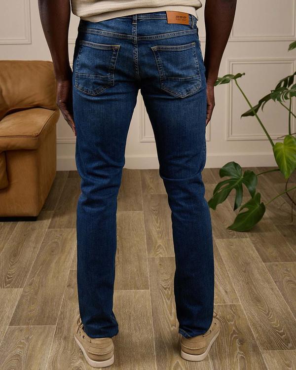 Jean coupe ajustée bleu