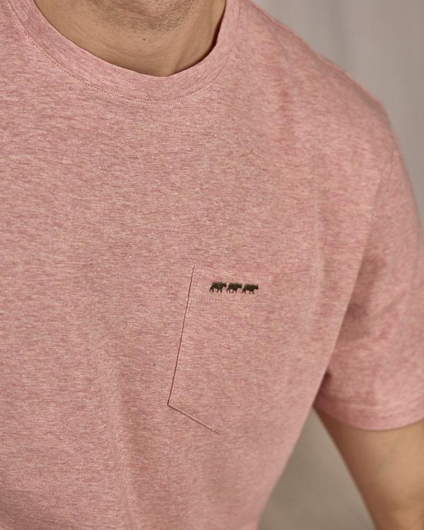 T-shirt poche poitrine rose T-shirt poche poitrine rose