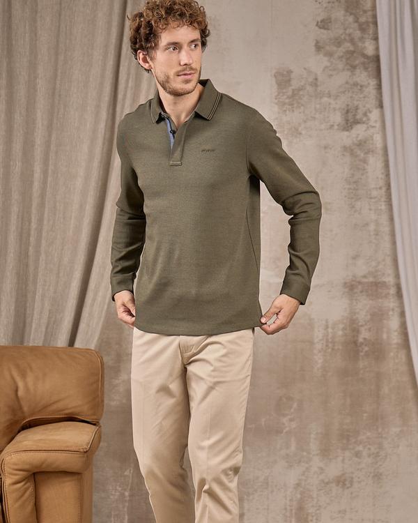 Polo manches longues vert Polo manches longues vert